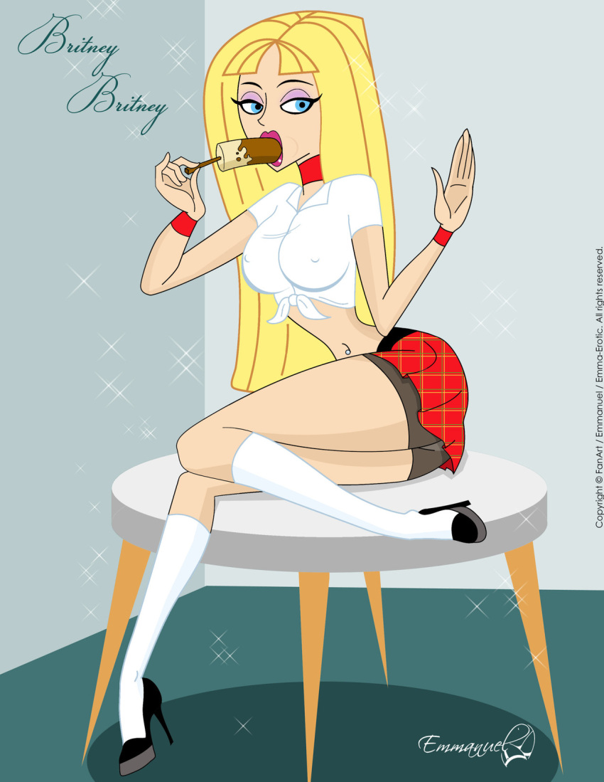 big_breasts blonde_hair breasts britney_britney long_hair tease the_fairly_oddparents