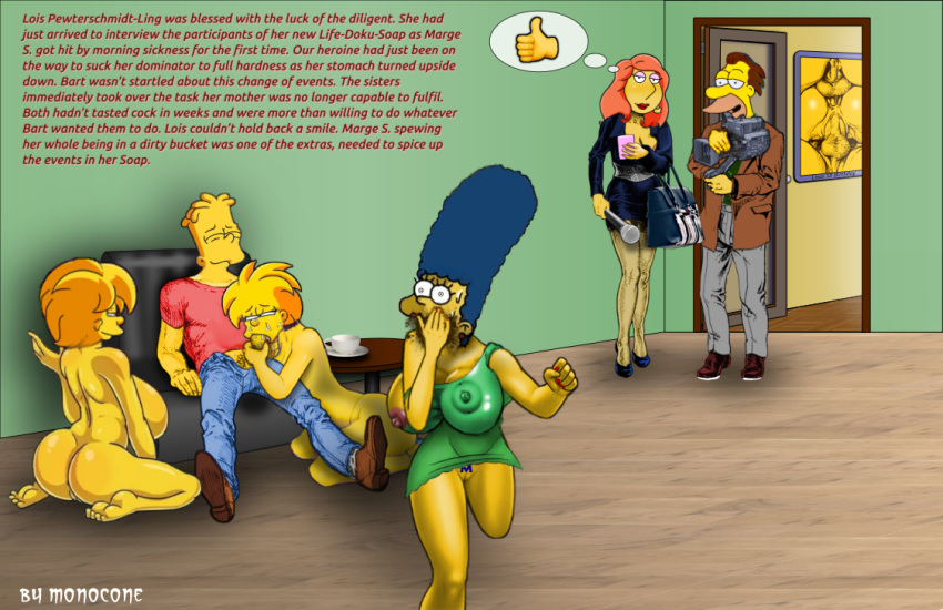 bart_simpson family_guy fellatio incest lenny_leonard lisa_simpson lois_griffin maggie_simpson marge_simpson monocone mother_&amp;_son shaved_pussy stockings the_simpsons