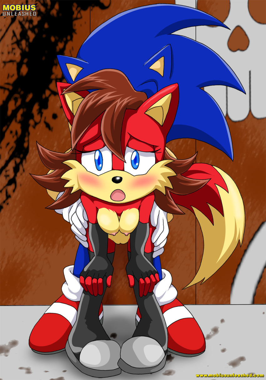 anthro archie_comics bbmbbf bent_over blush breasts canine doggy_position female fiona_fox fox furry hedgehog hetero male mobius_unleashed nude palcomix pussy sega sex sonic_(series) sonic_team sonic_the_hedgehog sonic_the_hedgehog_(series) vixen