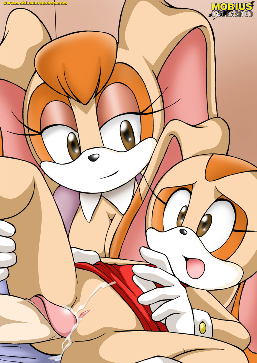 anthro bbmbbf cream_the_rabbit furry mobius_unleashed mother_and_daughter palcomix sega sonic_(series) sonic_team sonic_the_hedgehog_(series) vanilla_the_rabbit