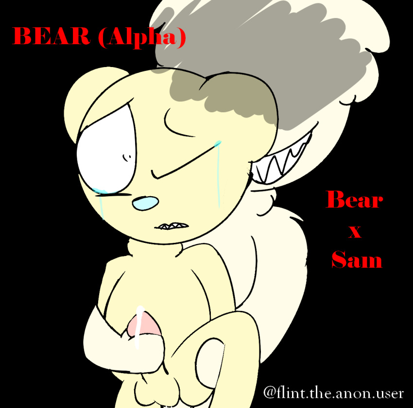 bear_(bear_alpha) bear_alpha black_background crying penis roblox roblox_bear roblox_bear_alpha sam_(bear) sex tears why yaoi