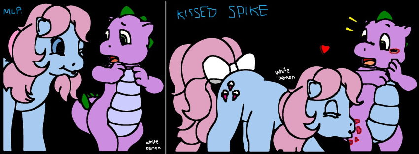 dragon kissing legs my_little_pony reptile solo spike_(mlp)