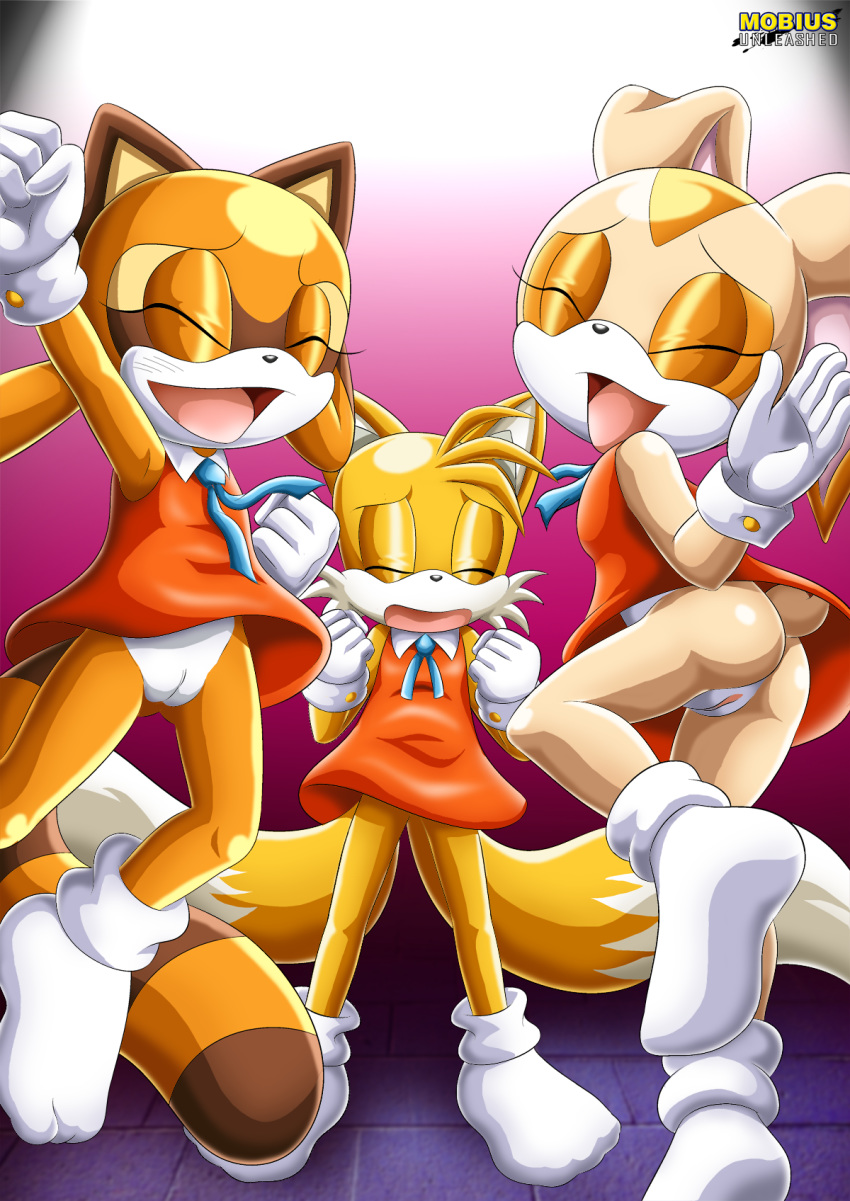bbmbbf cream_the_rabbit marine_the_raccoon miles_"tails"_prower mobius_unleashed palcomix sega sonic_(series) sonic_the_hedgehog_(series)