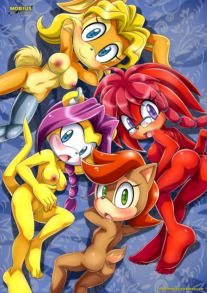 archie_comics bbmbbf belle_d'coolette lara-su melody_prower mobius_unleashed palcomix sega sonia_acorn sonic_(series) sonic_the_hedgehog_(series)