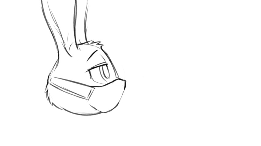 1girl anthro cock_gag dildo dildo_gag dildo_in_mouth disney face_mask fur furry gag gif high_res judy_hopps lagomorph leporid looking_at_viewer mammal mask monochrome rabbit sex_toy stann_co tongue unfinished zootopia