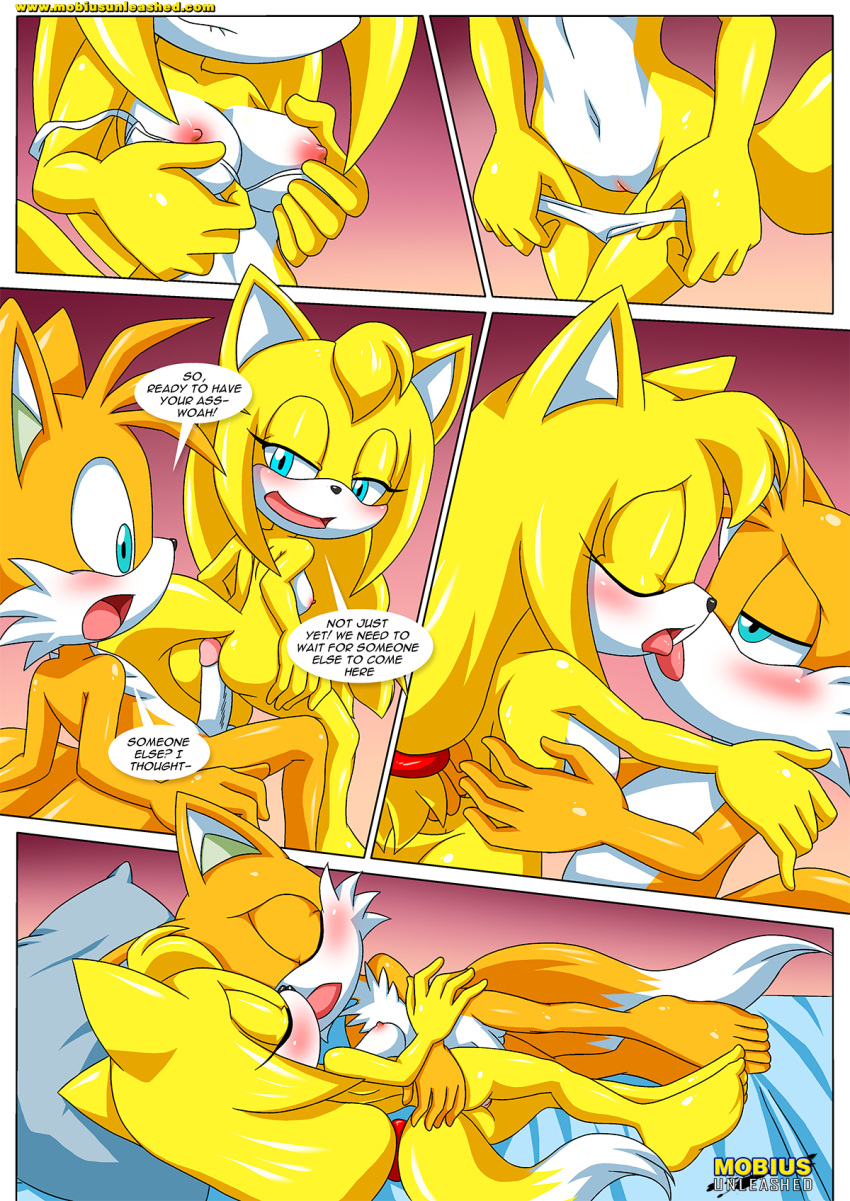 1girl ass bbmbbf miles_"tails"_prower mobius_unleashed nipples palcomix penis sega sonic's_guide_to_spanking sonic_(series) sonic_boom sonic_the_hedgehog_(series) tagme zooey_the_fox