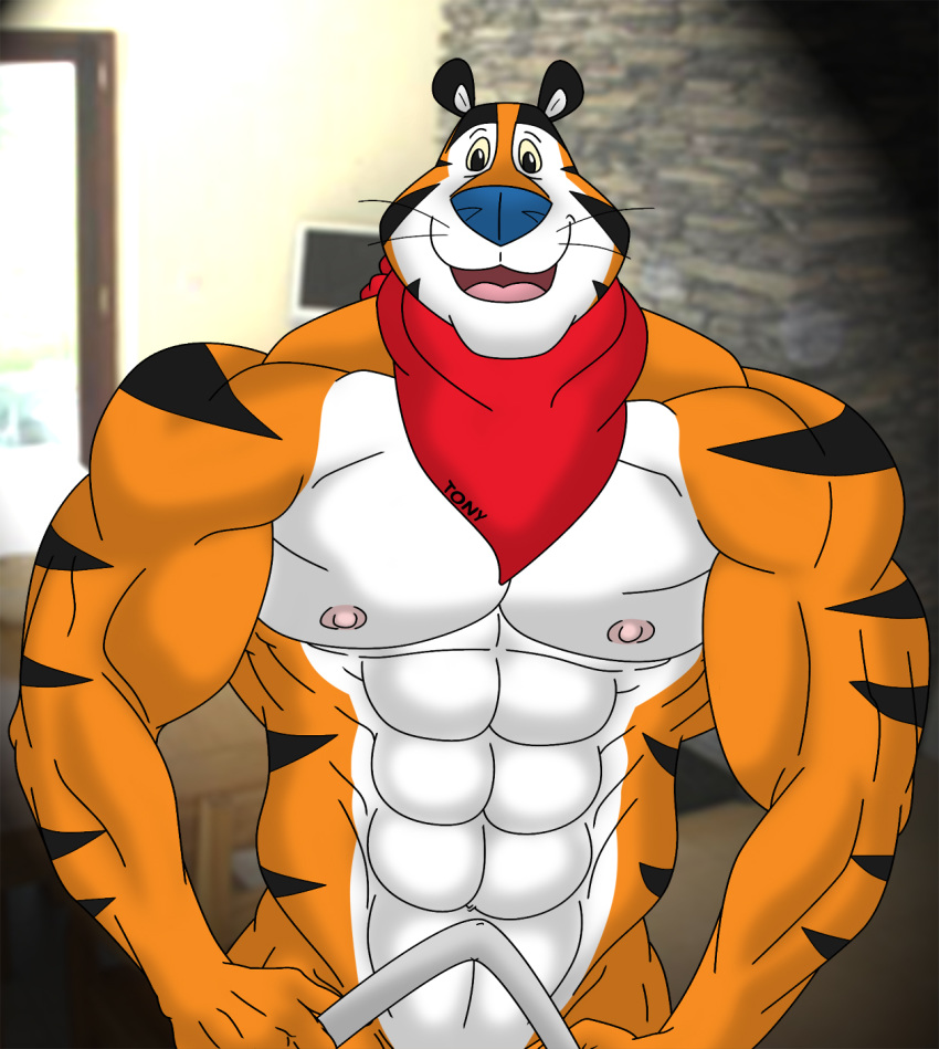 male no_sex solo tiger tony_the_tiger