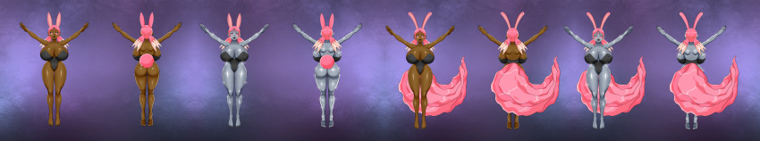 ass big_ass big_breasts breasts bunny_ears bunny_girl bunny_tail cleavage commission female jimita_d._damien leotard original original_character solo sulong tail