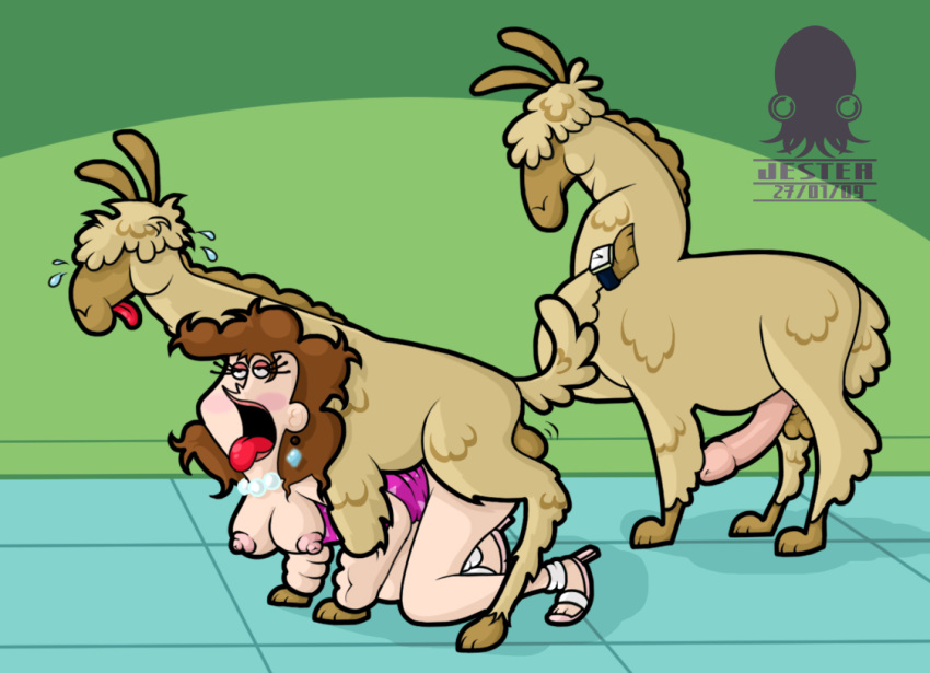 beastiality doggy_position jester_(artist) llama mrs._turner the_fairly_oddparents timmy's_mom