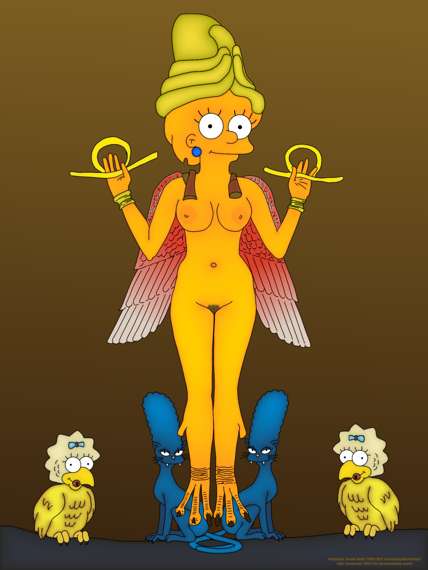 edit goddess lisa_simpson lisalover maggie_simpson marge_simpson mythology queen_of_the_night the_simpsons