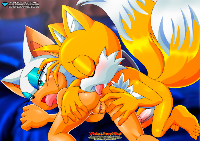 anilingus bbmbbf miles_"tails"_prower mobius_unleashed palcomix pietro's_secret_club rouge_the_bat sega sonic_(series) sonic_the_hedgehog_(series)