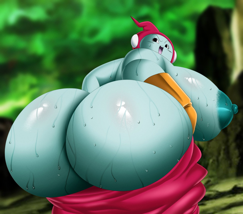1girl 1girl alien alien_girl areola ass bbw bent_over big_ass big_breasts black_eyes blue_body blue_skin bodily_fluids breasts breasts_bigger_than_head chubby chubby_female doompypomp dragon_ball dragon_ball_super english_text female_focus female_only gigantic_ass gigantic_breasts gloves high_res hood huge_ass huge_breasts looking_back mature mature_female mooning nipples no_bra no_panties open_mouth pants pants_down presenting presenting_hindquarters puffy_nipples ribrianne sideboob solo_female solo_focus sweat sweating sweaty sweaty_ass tagme text tongue wide_hips
