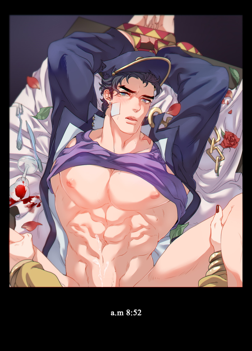 anal dio_brando jojo's_bizarre_adventure jotaro_kujo less_end male male/male male_only male_penetrated muscular_male older_man_and_younger_boy stardust_crusaders yaoi