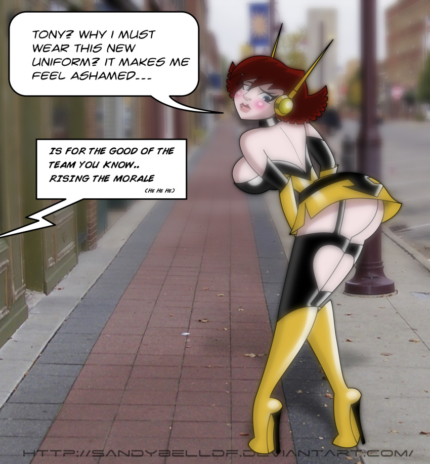 ass avengers blush janet_van_dyne marvel sandybelldf the_avengers:_earth's_mightiest_heroes the_wasp