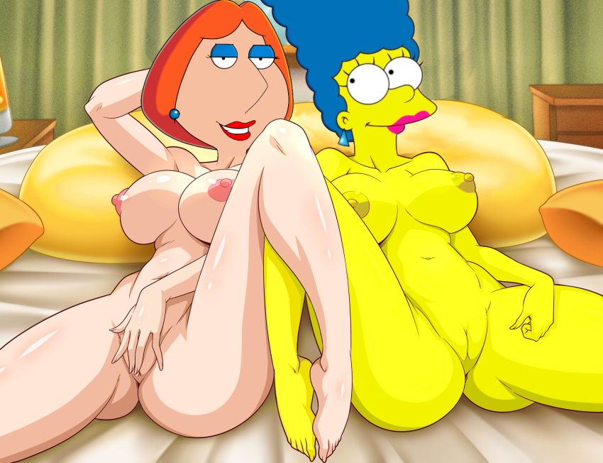 family_guy lois_griffin marge_simpson the_simpsons