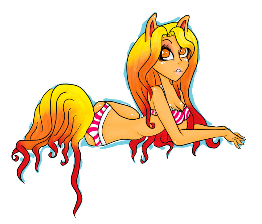 1girl animated animated_gif breasts equestria_girls female friendship_is_magic gif my_little_pony sunset_shimmer underwear