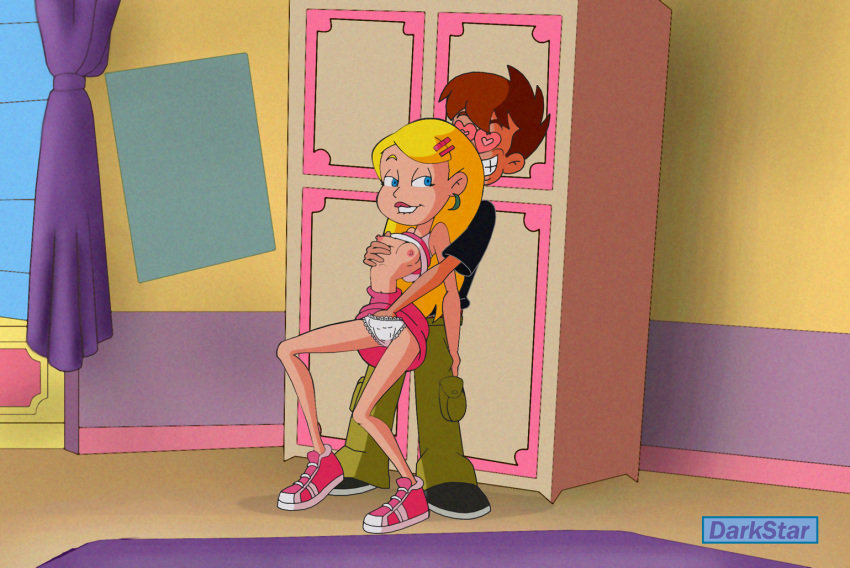 biting_lip breast_grab darkstar female fingering from_behind grabbing_from_behind hand_in_panties harvey_dwight_kinkle heart_eyes horny male/female panties sabrina:_the_animated_series sabrina_spellman sabrina_the_teenage_witch teen young