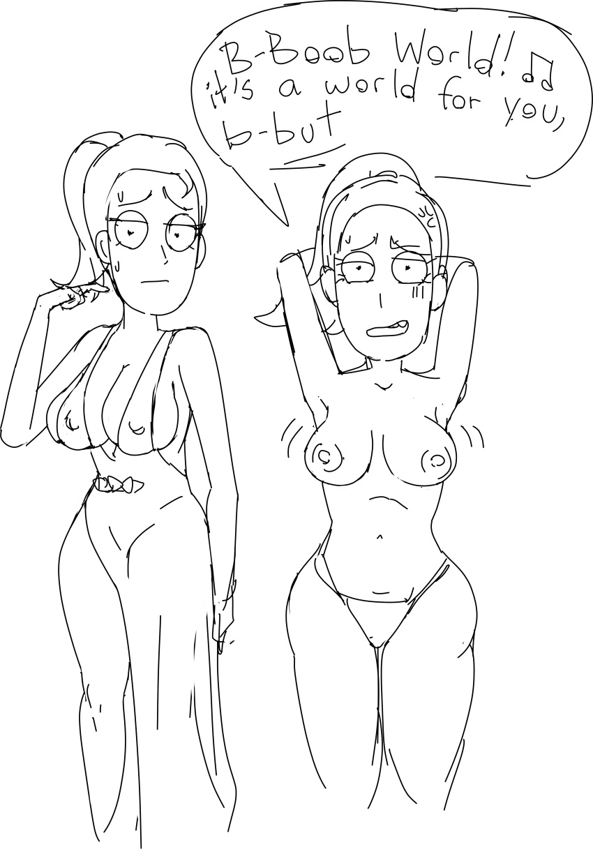2_girls big_breasts breasts mother_&amp;_daughter nipples rick_and_morty stormbringer