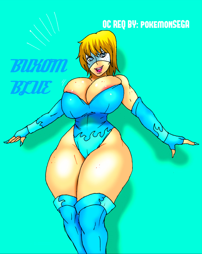 big_breasts breasts buxom_blue happy hips jay-marvel oc wide_hips
