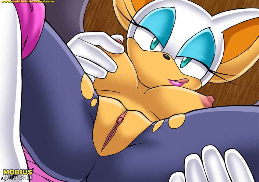 bat bbmbbf breasts female gloves mobian mobius_unleashed nude on_back palcomix pussy rouge_the_bat sega solo sonic_(series) sonic_the_hedgehog_(series) spread_legs spreading tongue