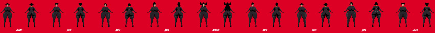 akubi ale-mangekyo ale-mangekyo_(artist) areolae ashi_(samurai_jack) ass big_ass big_breasts bodysuit breasts cameltoe commission dat_ass daughter daughters_of_aku empty_eyes erect_nipples female milf mind_control mother_and_daughter nipples original_character samurai_jack skintight skintight_bodysuit smile the_high_priestess_(samurai_jack)