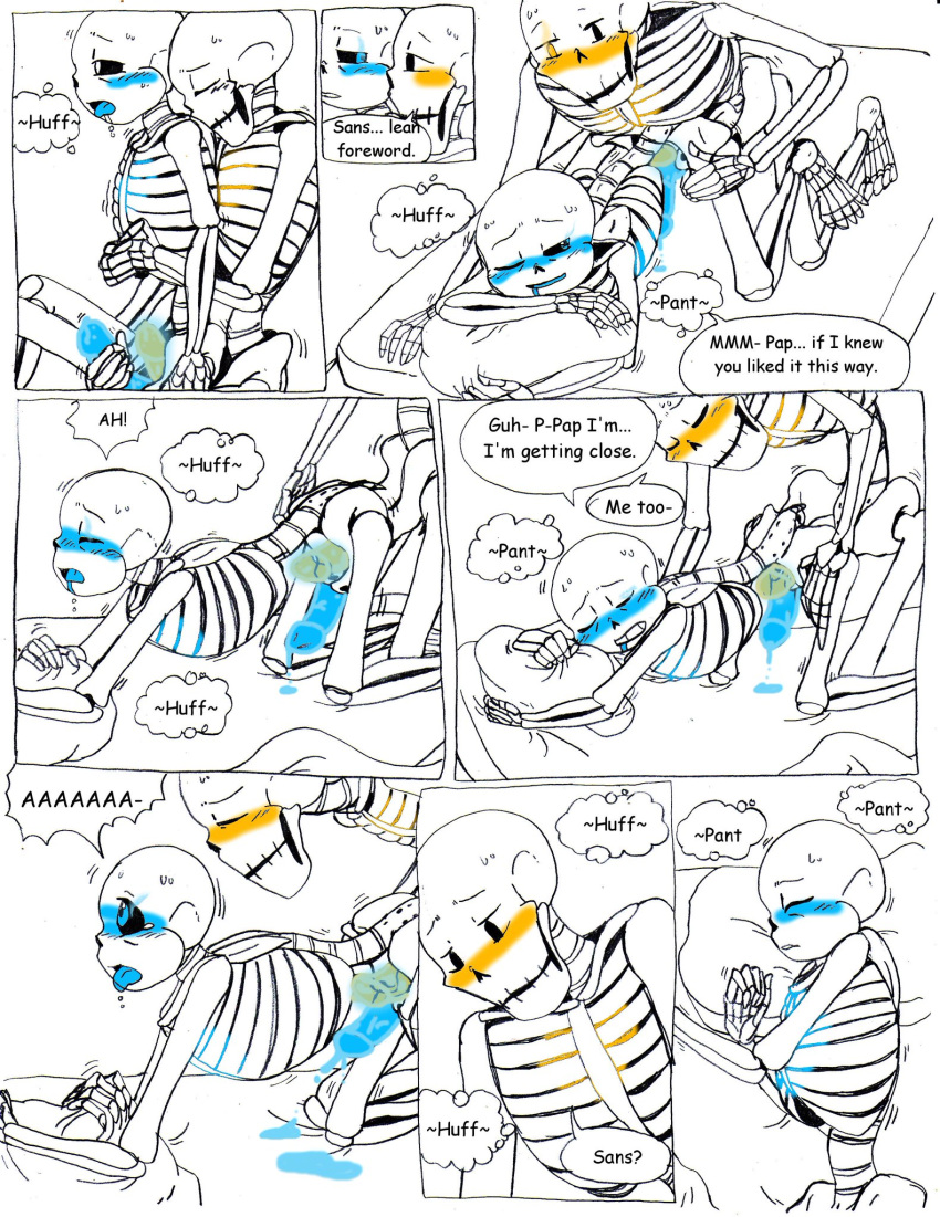 13thcatofthegate 2010s 2018 2boys 2d 2d_(artwork) 2males all_fours anal animated_skeleton bigger_male bigger_penetrating bigger_penetrating_smaller blue_blush blue_cum blue_eye blue_penis blue_tongue blush bottom_sans brother/brother brother_penetrating_brother brothers comic comic_page comic_panel comic_sans completely_nude completely_nude_male cum cum_on_sheets cum_while_penetrated digital_media_(artwork) doggy_position doggy_style_position drooling duo ectopenis ectotongue ejaculation english_text fontcest from_behind_position genital_fluids genitals glowing_eye handjob handjob_while_penetrating incest indoors larger_male larger_penetrating larger_penetrating_smaller male male/male male_only male_penetrated male_penetrating male_penetrating_male monster nude nude_male orange_blush orange_eye orange_penis orgasm papyrus papyrus_(undertale) papysans partially_colored penetration penetration_from_behind penis sans sans_(undertale) seme_papyrus sequence sequential sex sex_from_behind shorter_male skeleton smaller_male smaller_penetrated speech_bubble taller_male text text_bubble tongue tongue_out top_papyrus uke_sans undead undertale undertale_(series) video_game_character video_games yaoi