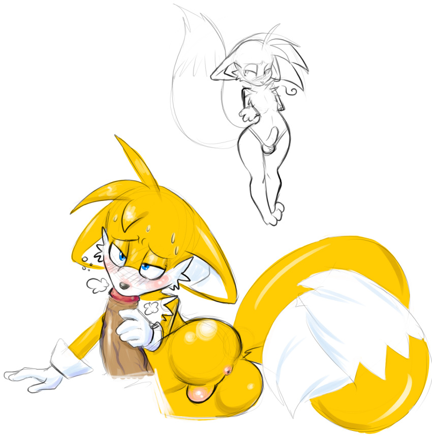 miles_"tails"_prower multiple_tails sega sonic_(series) sonic_team tail