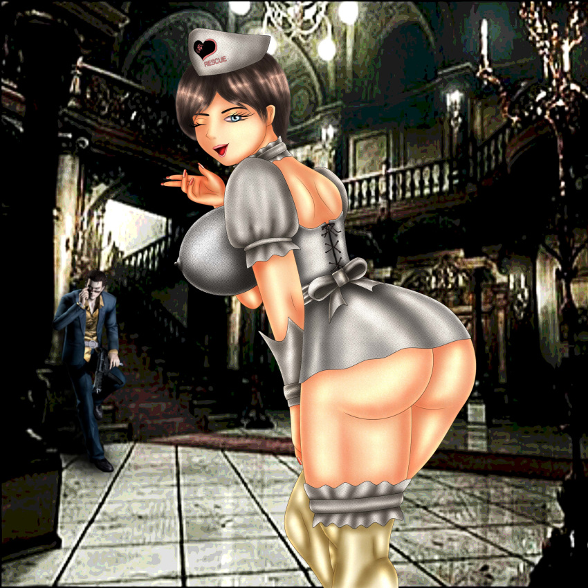 ass big_ass big_breasts breasts devilmaycrydant rebecca_chambers resident_evil resident_evil_0