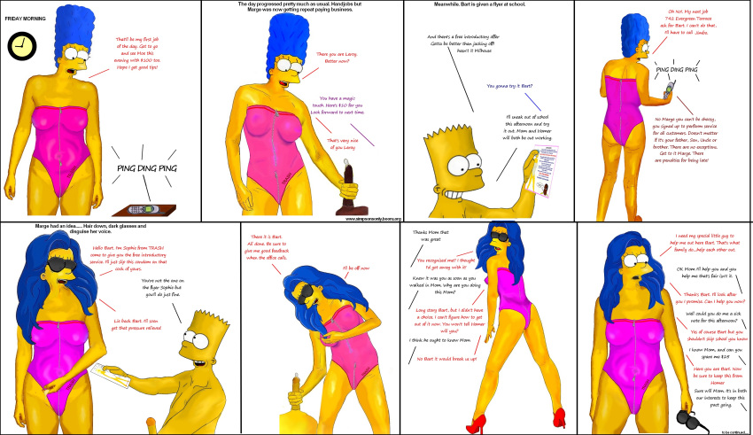 bart_simpson marge_simpson tagme the_simpsons yellow_skin