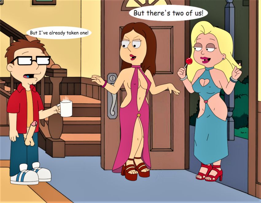 american_dad breasts crossover family_guy hayley_smith meg_griffin penis sexy steve_smith viagra