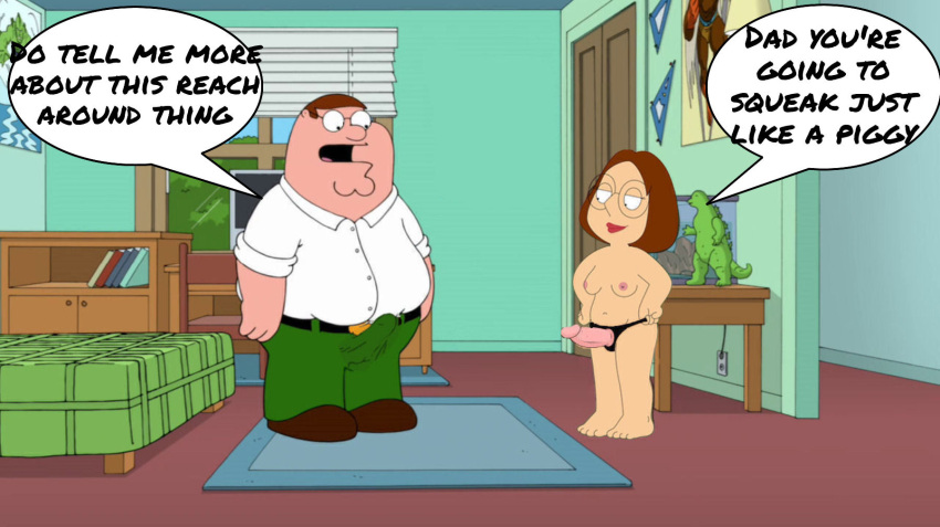 family_guy father_&amp;_daughter imminent_anal imminent_pegging imminent_sex meg_griffin peter_griffin reach_around strap-on