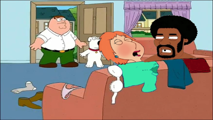brian_griffin family_guy jerome_washington lois_griffin peter_griffin tagme