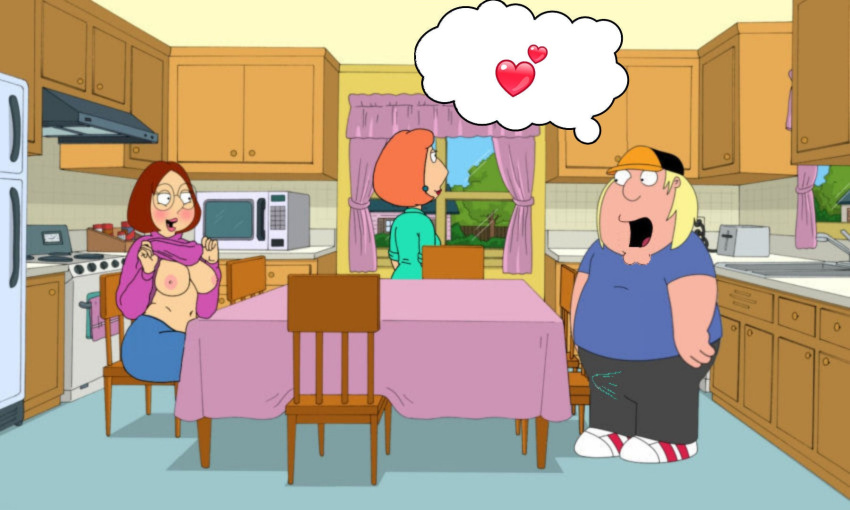 brother_and_sister chris_griffin family_guy lois_griffin meg_griffin