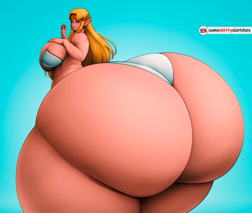 1girl 3d ass bedroom_eyes big_ass big_breasts big_butt blonde_hair bottom_heavy breasts bubble_ass bubble_butt dat_ass fat_ass female female_focus female_only gigantic_ass huge_ass huge_butt huge_thighs hyper hyper_ass hyper_butt hyper_hips hyper_thighs insanely_hot massive_ass nintendo pointy_ears princess_zelda round_ass seductive seductive_eyes seductive_look seductive_smile sexy sexy_ass sexy_body sexy_breasts smelly_ass smile solo someshittysketches the_legend_of_zelda thick_ass thick_thighs wide_hips