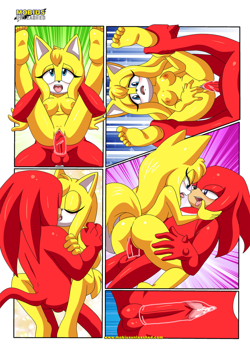 bbmbbf comic dat_ass knuckles_the_echidna mobius_unleashed palcomix sega sex sexy_boom sonic_boom sonic_the_hedgehog_(series) zooey_the_fox