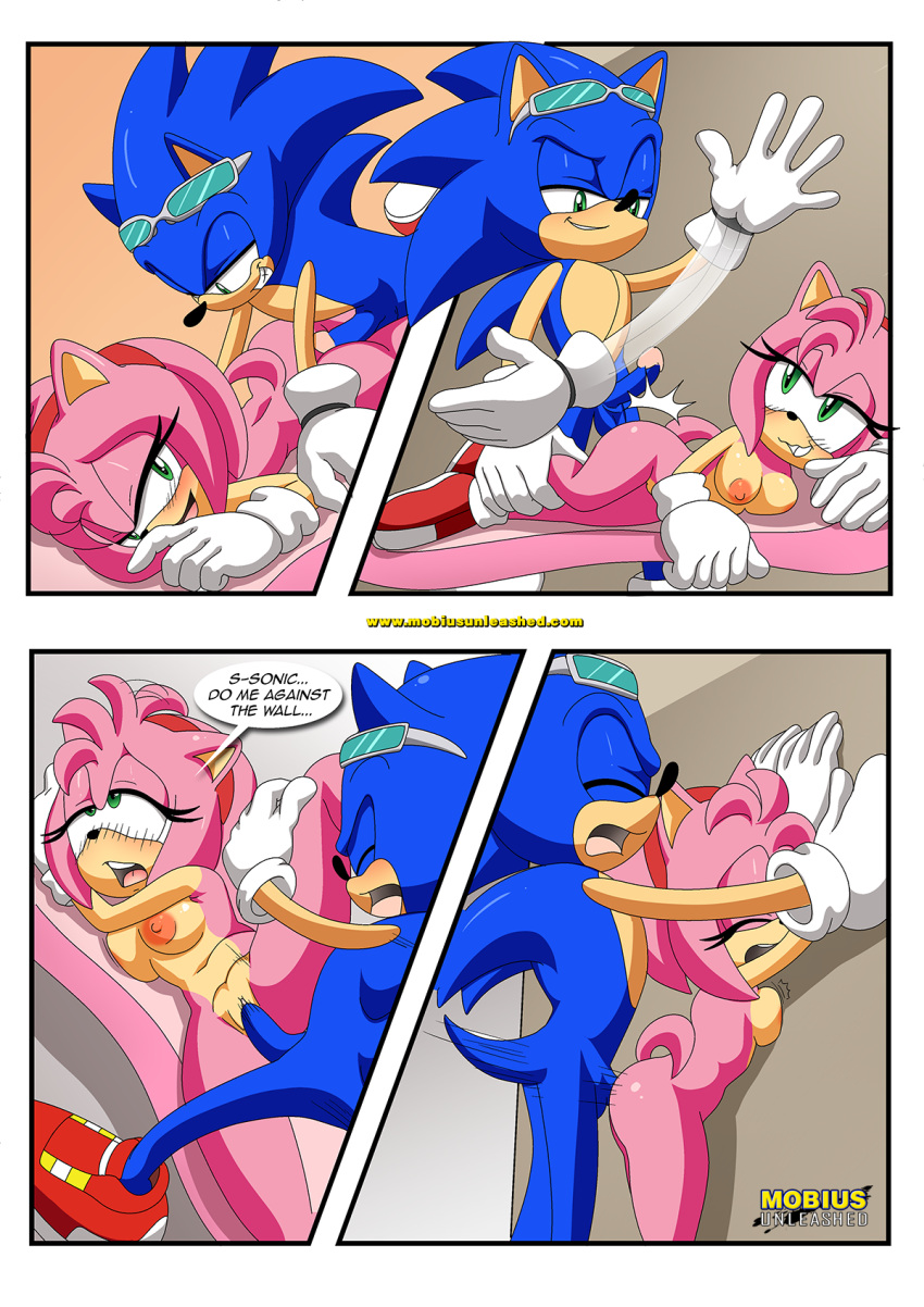 1boy 1girl amy_rose bbmbbf comic furry mobius_unleashed palcomix sega sonic_riders sonic_the_hedgehog sonic_the_hedgehog_(series) tagme wind_&amp;_fire_(comic)
