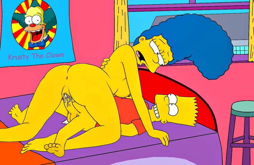 bart_simpson child cum cum_in_orifice cum_in_pussy incest marge_simpson mother's_duty mother_and_son shota shotacon the_simpsons toes vaginal yellow_skin