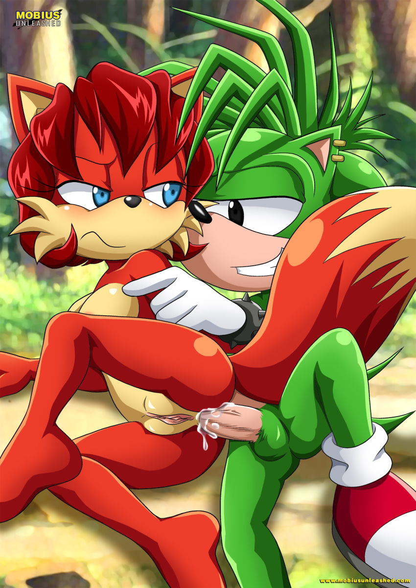 1boy 1girl anal angry anus archie_comics ass_juice bbmbbf fiona_fox manic_the_hedgehog mobius_unleashed palcomix penis pussy sega sonic_(series) sonic_team sonic_the_hedgehog_(series) sonic_underground