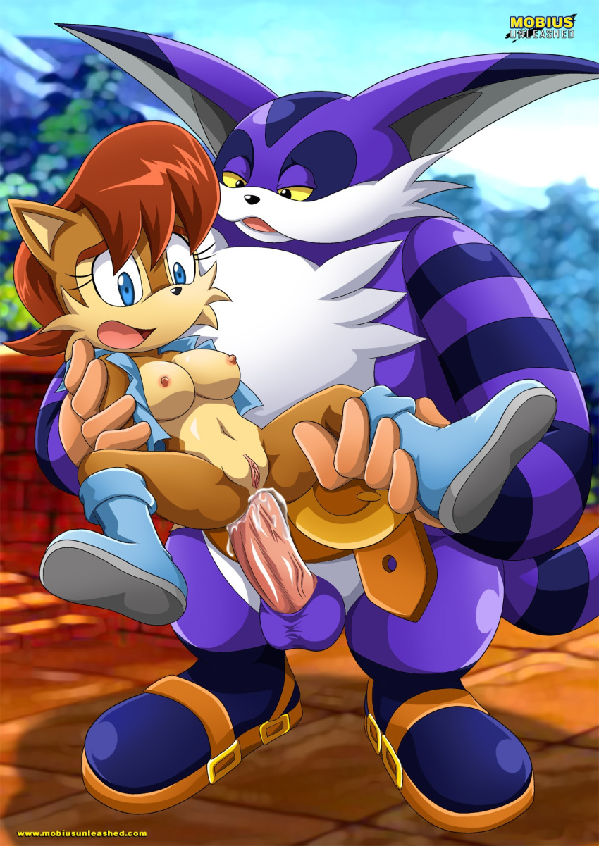 anal archie_comics bbmbbf big_the_cat licking mobius_unleashed palcomix sally_acorn sega sonic_(series) sonic_team sonic_the_hedgehog_(series) tagme