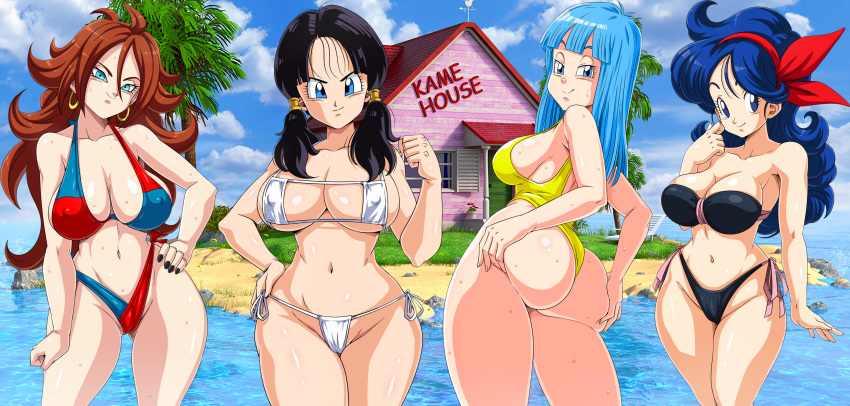 android_21 big_ass big_breasts good_launch huge_breasts maron musty odor sano-br sweat thick_thighs videl