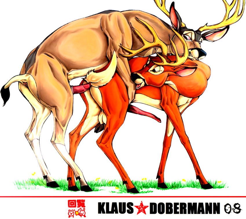 anal animal_sex bambi deer disney klaus_doberman klaus_doberman_(artist) white_background