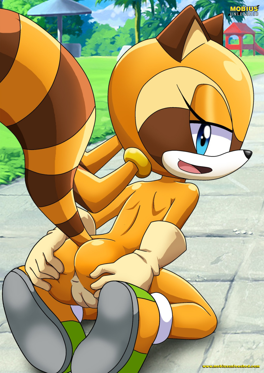 asking_for_it bbmbbf furry horny marine_the_raccoon mobius_unleashed palcomix sega sonic_(series) sonic_team sonic_the_hedgehog_(series) spread_pussy spreading