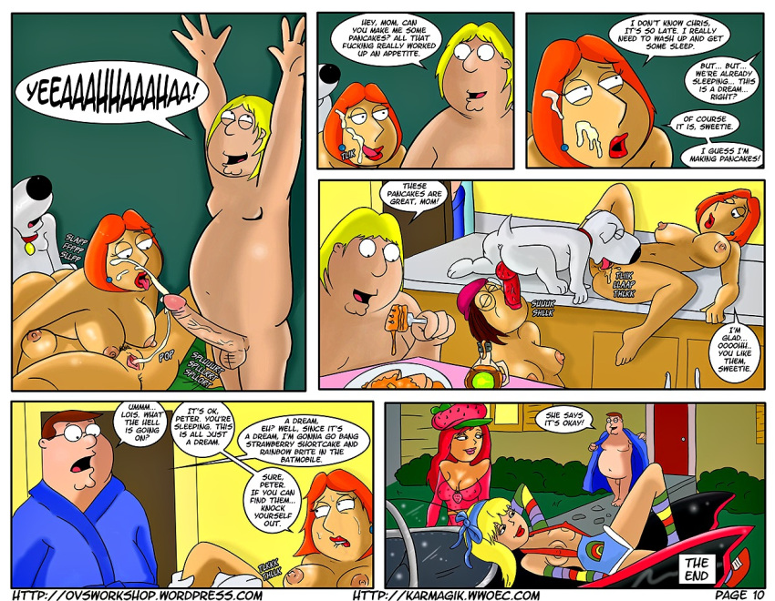 brian_griffin chris_griffin comic family_guy lois_griffin meg_griffin peter_griffin