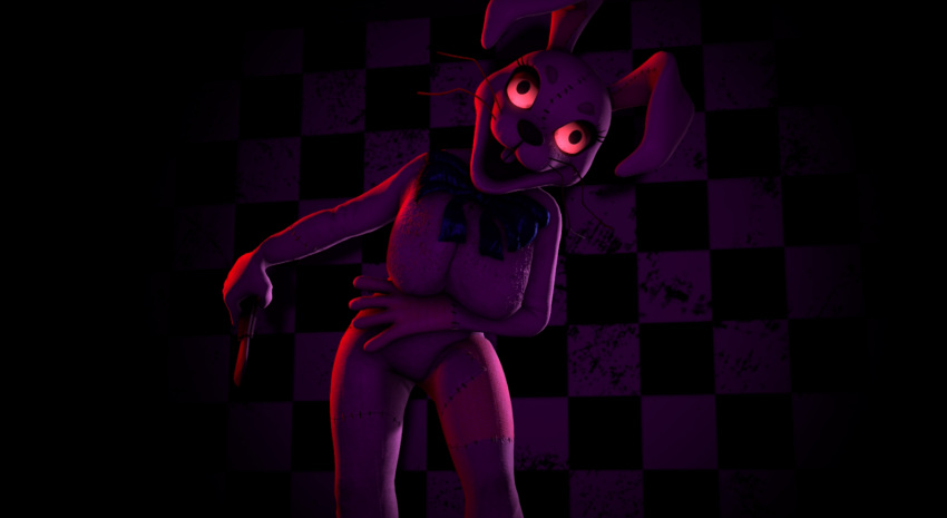 1girl breasts bunny bunny_costume bunny_girl bunnysuit clothed clothing female female_only five_nights_at_freddy's five_nights_at_freddy's:_security_breach furry hanging_breasts rabbit sfm vanessa_(fnaf) vanny_(fnaf)