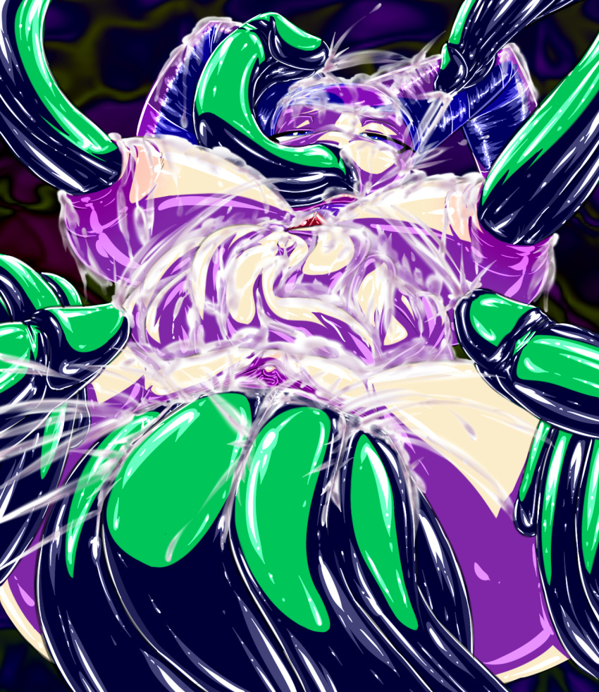 female_only gblastman nights_(character) nights_into_dreams sega stomach_bulge tentacle