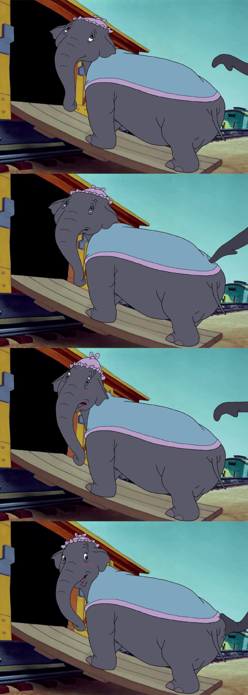 big_ass dumbo dumbo_(fan_character) elephant mr._jumbo mrjumbo mrs._jumbo_(dumbo) mrsjumbo mrsjumbo_(dumbo) pachyderm plump plump_ass poking