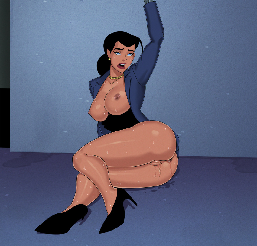 1boy 1girl big_breasts black_hair blue_eyes breasts comic_book_character demigod diana_prince female_focus high_res justice_league_unlimited long_hair male/female mature mature_female patreon patreon_paid patreon_reward sunsetriders7 superheroine tagme wonder_woman