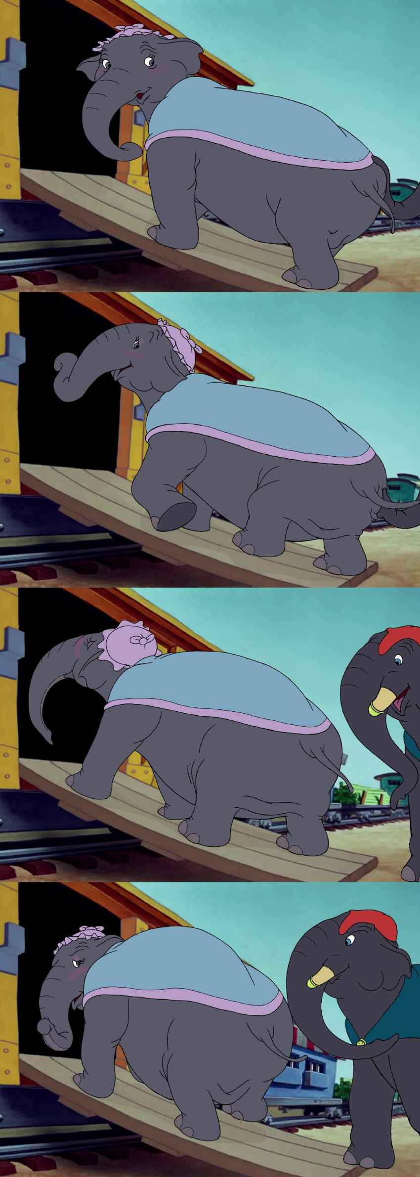 big_ass dumbo elephant mr_jumbo mrs._jumbo_(dumbo) mrs_jumbo_(dumbo) pachyderm plump_ass train