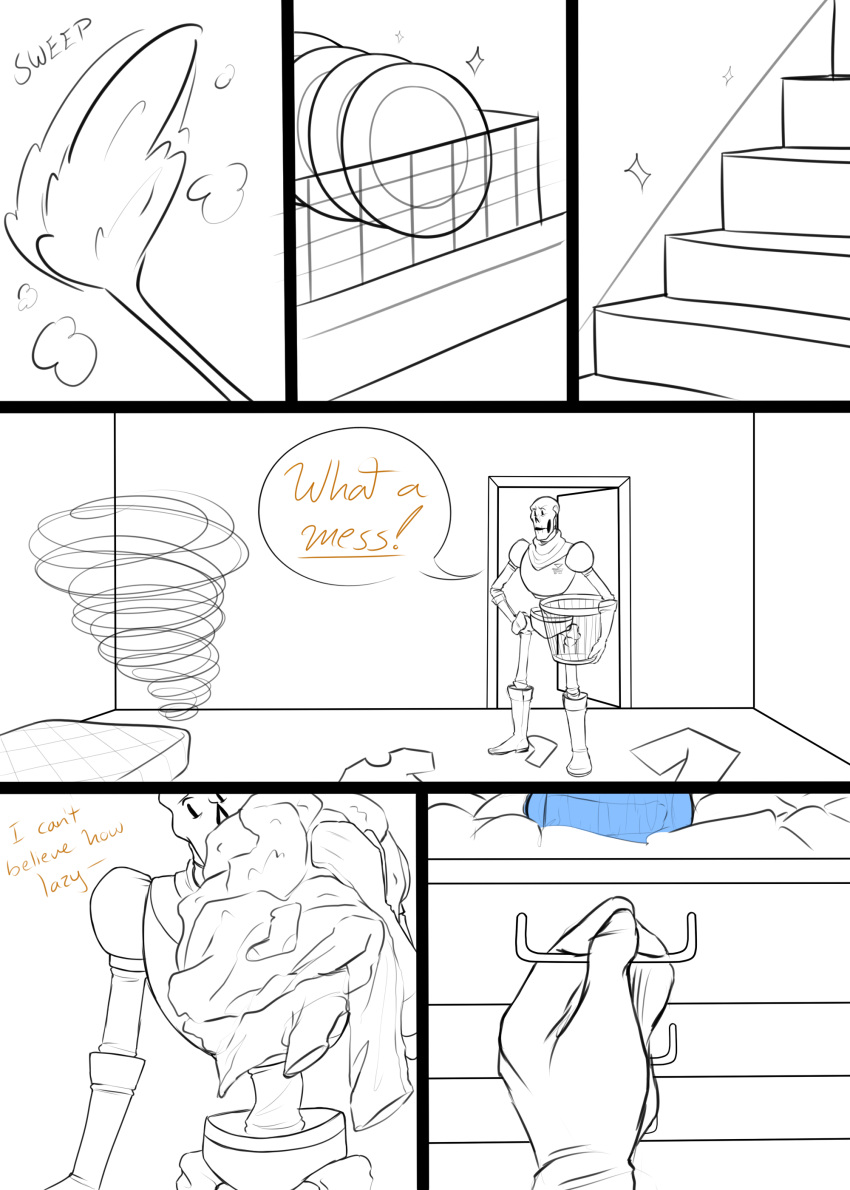 1boy 2010s 2019 animated_skeleton bedroom blue_pussy cleaning comic comic_page comic_panel drawer english_text fleshlight fontcest gloves indoors male male_only messy_room monster nsfwgarbagedump papyrus papyrus_(undertale) papysans partially_colored penetrable_sex_toy pocket_pussy portal_fleshlight sequence sequential sex_toy skeleton solo_male stairs text undead undertale undertale_(series)