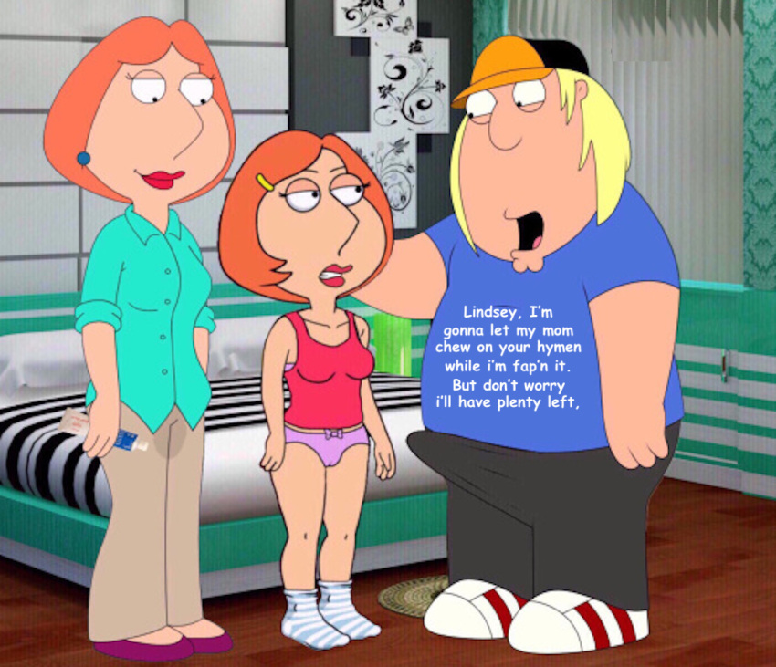 chris_griffin family_guy jerking_off lindsey_(family_guy) lois_griffin yuri